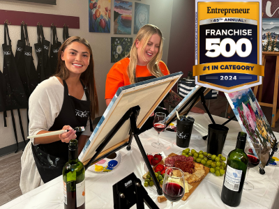 #1 paint & sip franchise